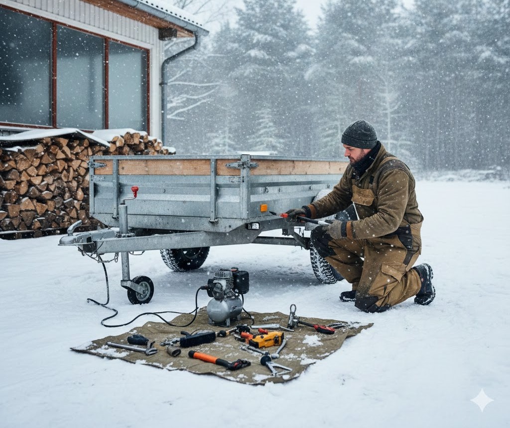 Jak správně udržovat přívěs v zimě: praktický návod pro dlouhou životnost